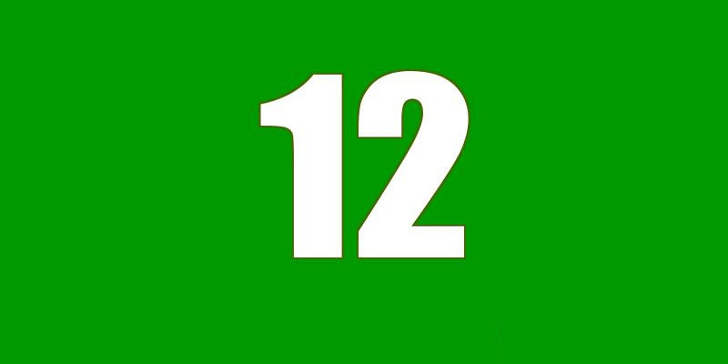 Số 12 tượng trưng cho sự thịnh vượng, may mắn